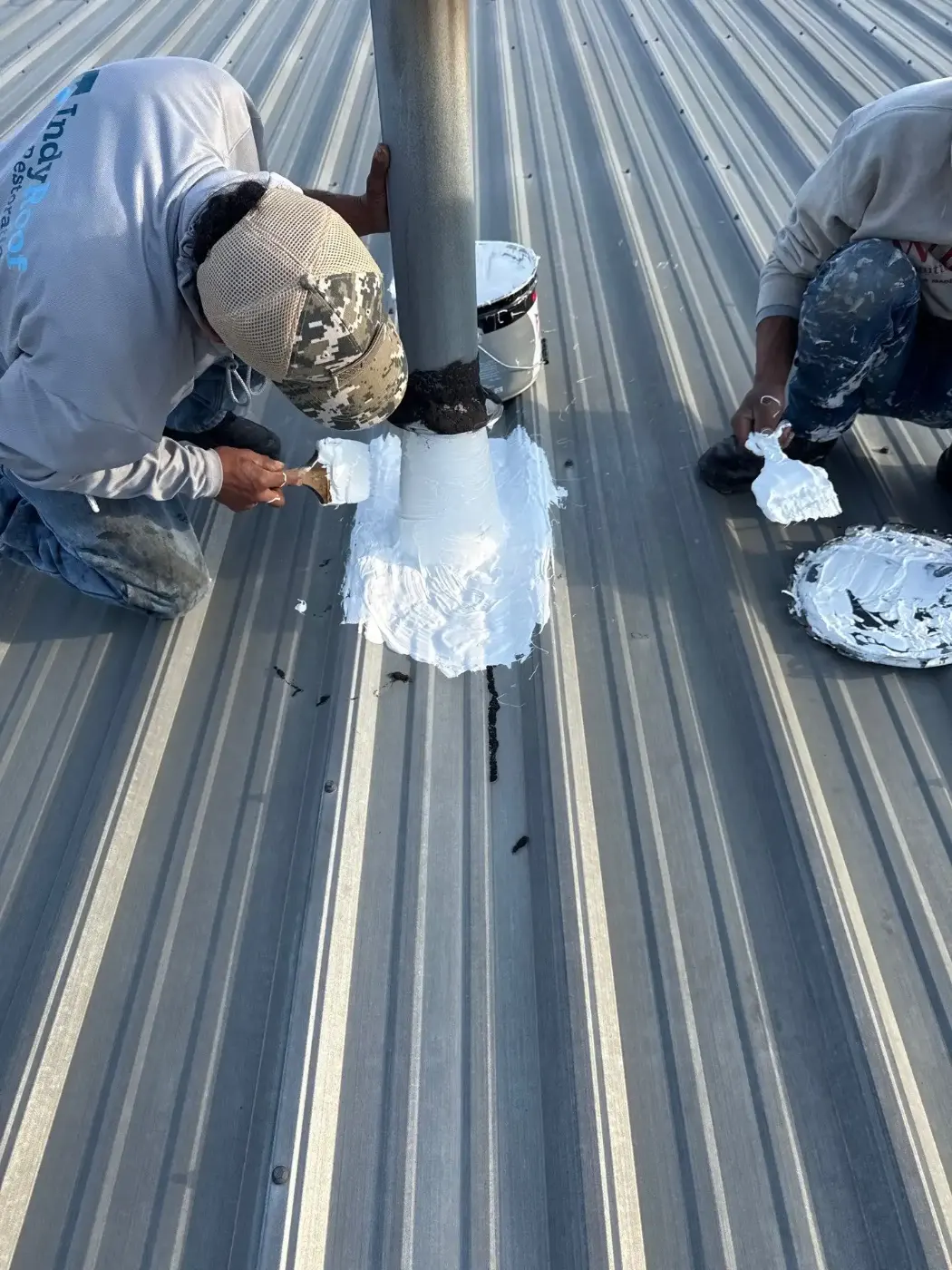 Flashing and seam work in Lowell